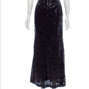 Carmen Marc Valvo sequined mermaid skirt